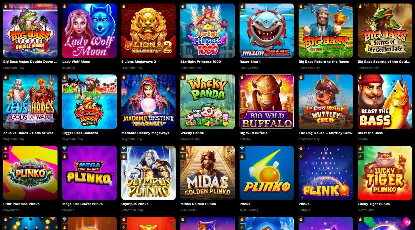 Millioner Casino Spielauswahl
